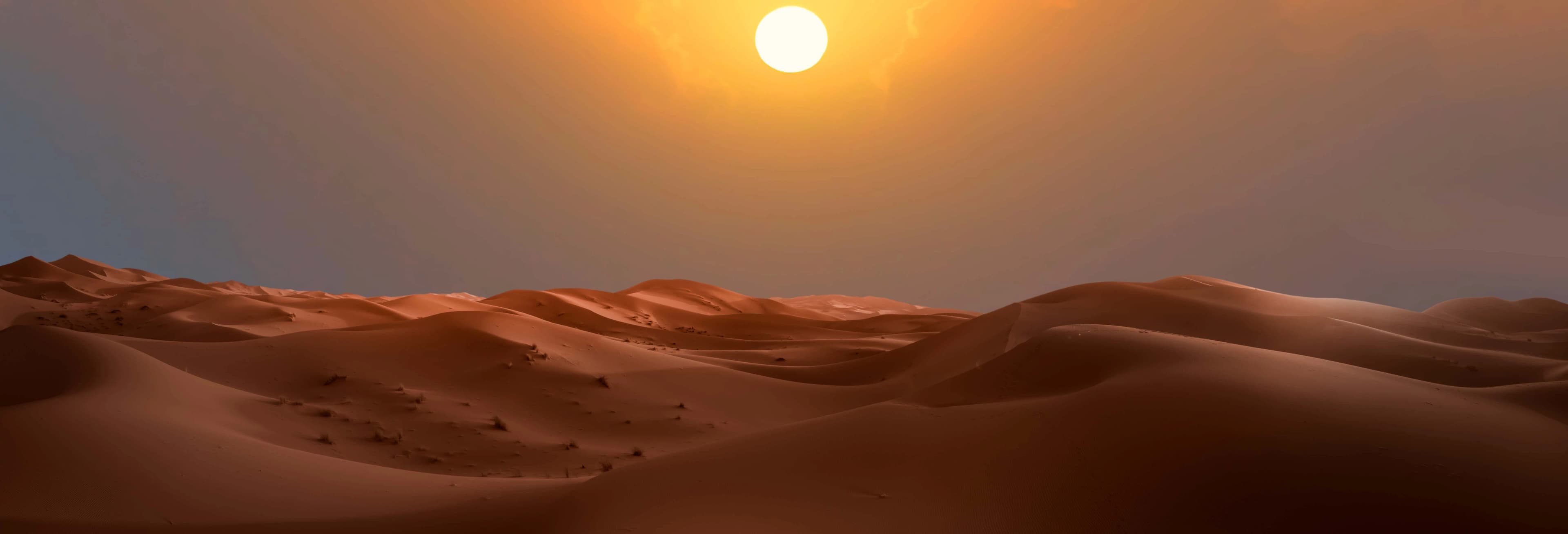 Sunrise or Sunset in the Merzouga Desert