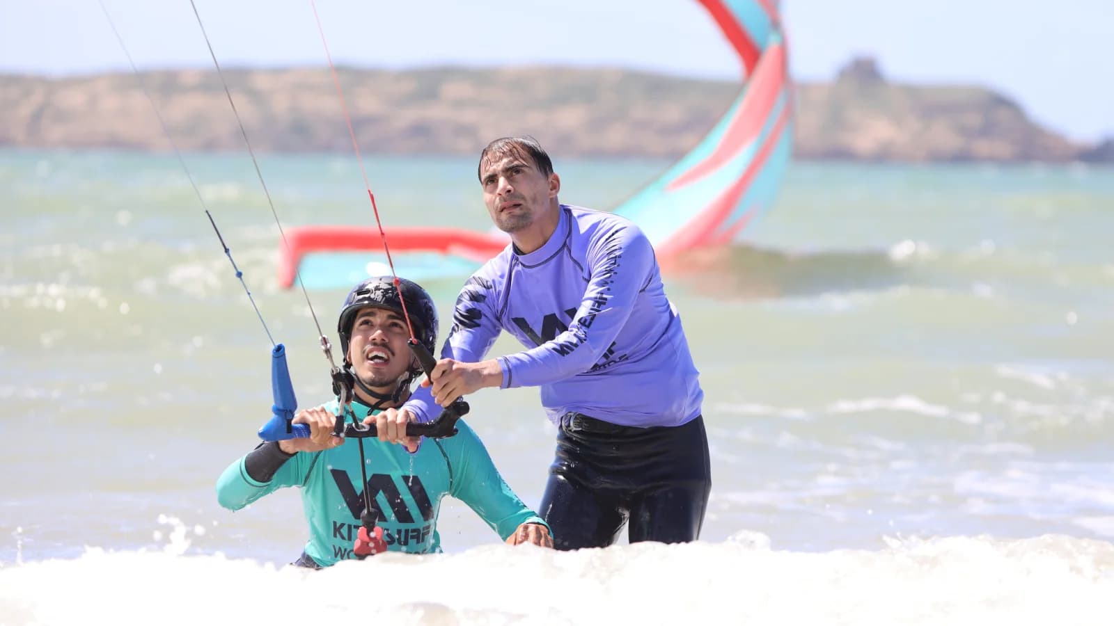 Sesión de descubrimiento de kitesurf en Essaouira